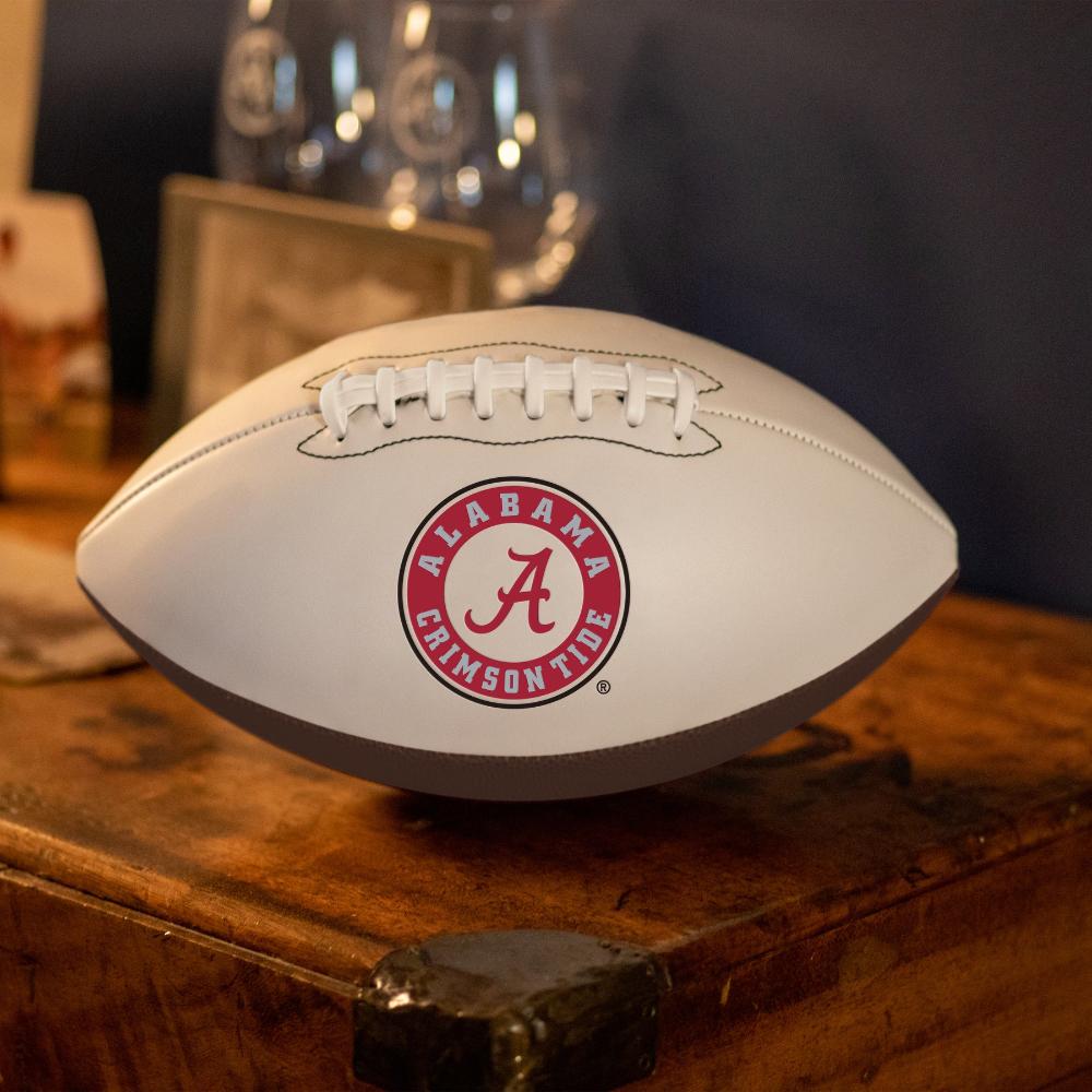 Alabama Logo Brands Official Size Autograph Football