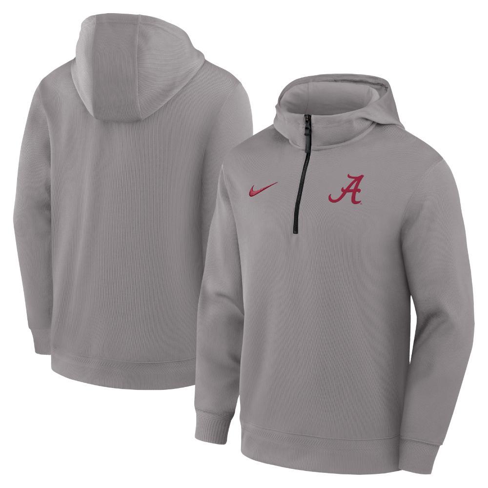 Alabama Nike Dri-Fit Coaches Premium Half Zip Hoodie
