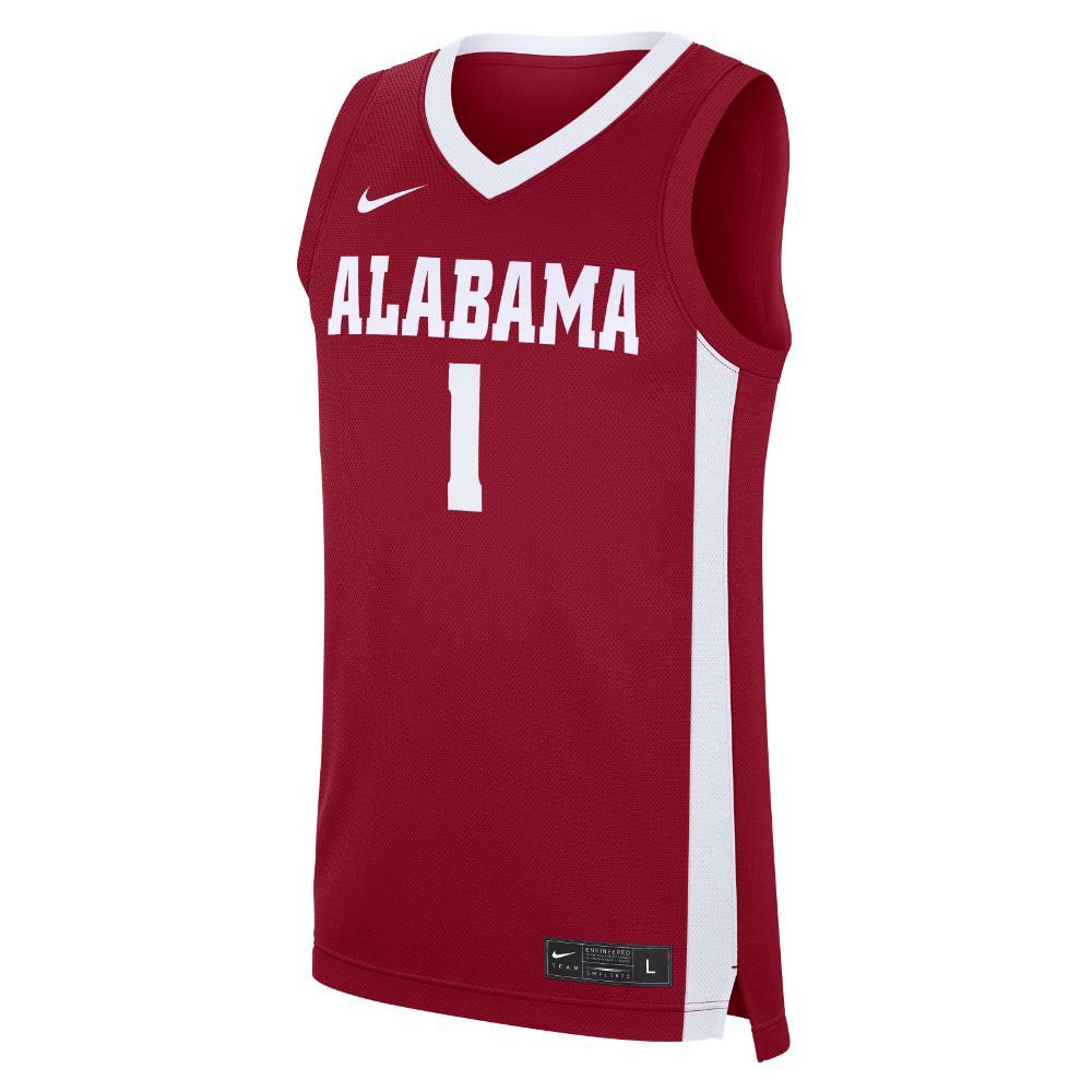 Alabama Nike #1 Road Basketball Jersey
