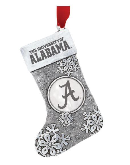 Alabama Snowflake Stocking Ornament